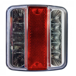 Led achterlicht wit/rood/wit 11cm Led achterlicht wit/rood/wit 11cm