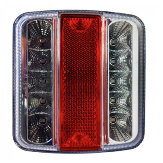 Led achterlicht 11x11cm 12 Volt
