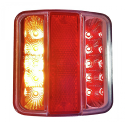 Led achterlicht wit/rood/wit 11cm Led achterlicht wit/rood/wit 11cm