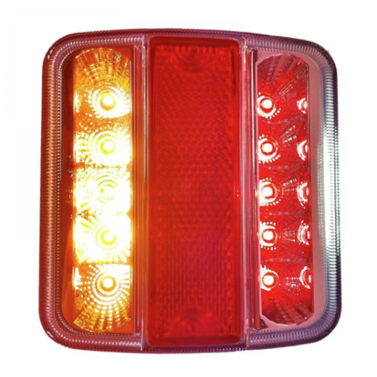 Led achterlicht 11x11cm 12 Volt