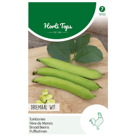 Tuinbonen Driemaal Wit 250 gram