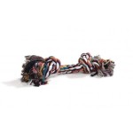Beeztees flostouw gekleurd 2 knopen 125gr