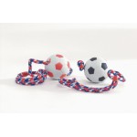 Rubber sponzen bal aan koord