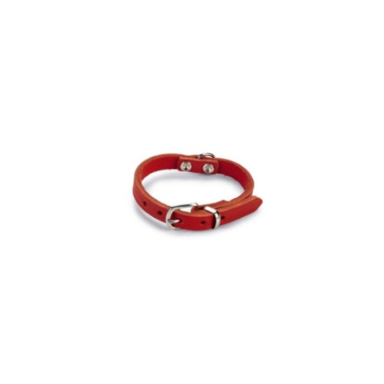 Beeztees lederen halsband rood 27X10 Beeztees lederen halsband rood 27X10