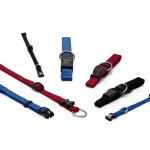 Beeztees nylon verstelbare halsband zwart 40-65X25