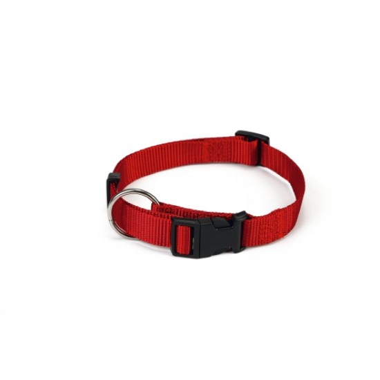 Beeztees nylon verstelbare halsband Rood 22-35X10