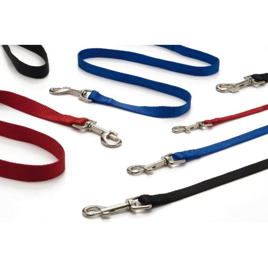 Nylon lijn hond zwart 100X20