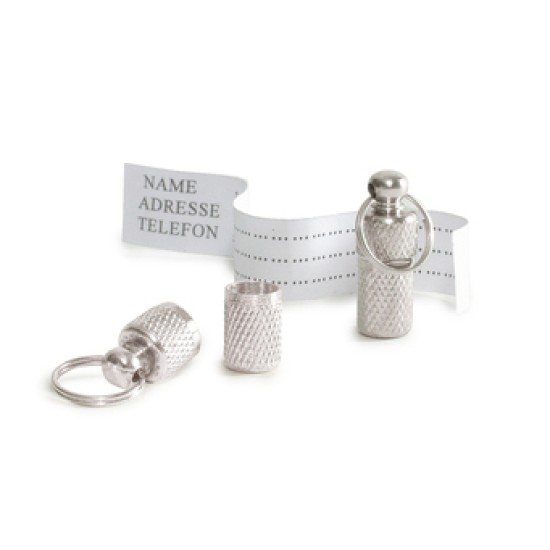 Beeztees adreskoker hond zilver