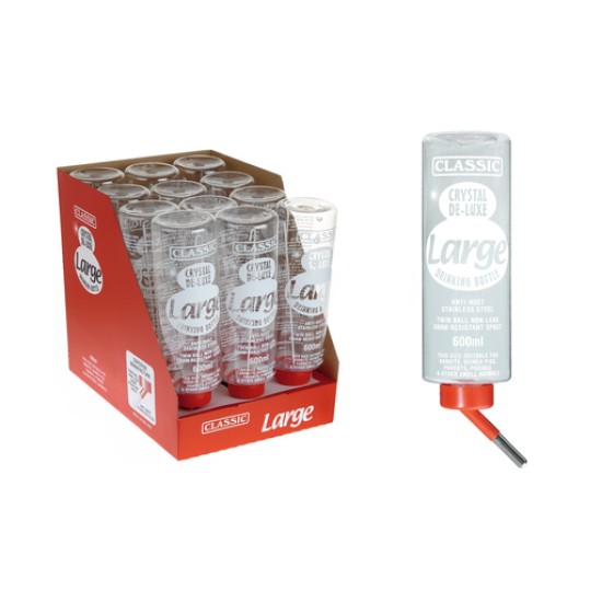 Classic plastic drinkfles Large 600ml