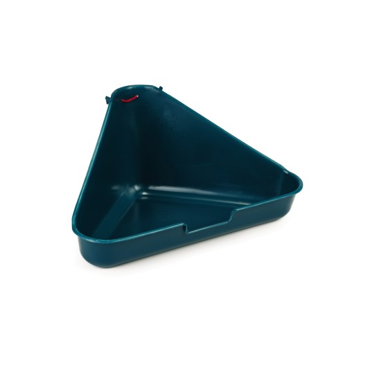 Hoektoilet voor konijnen groen