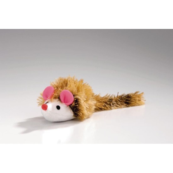 Pluche langharige muis 12x7cm Pluche langharige muis 12x7cm