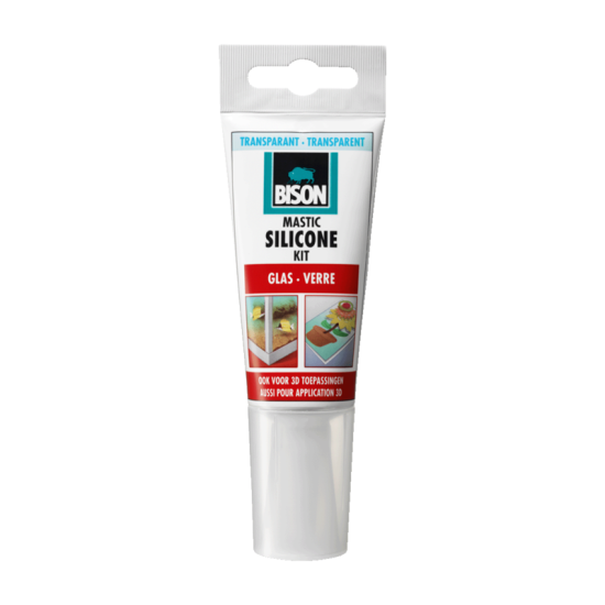 Bison siliconenkit glas transparant 60ml