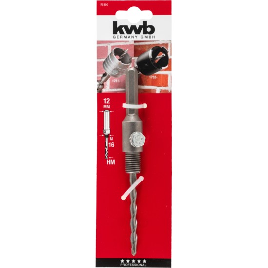 kwb Opnameschacht 6-kant centreerboor