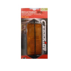 Reflector 95x50mm oranje 2st Reflector 95x50mm oranje 2st