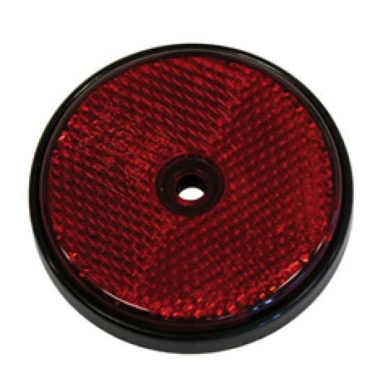 Reflectoren rond rood 70MM 2 stuks