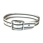 Halsriem nylon met leer 120cm