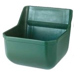 Voerbak kunststof smal 9 ltr groen Voerbak kunststof smal 9 ltr groen