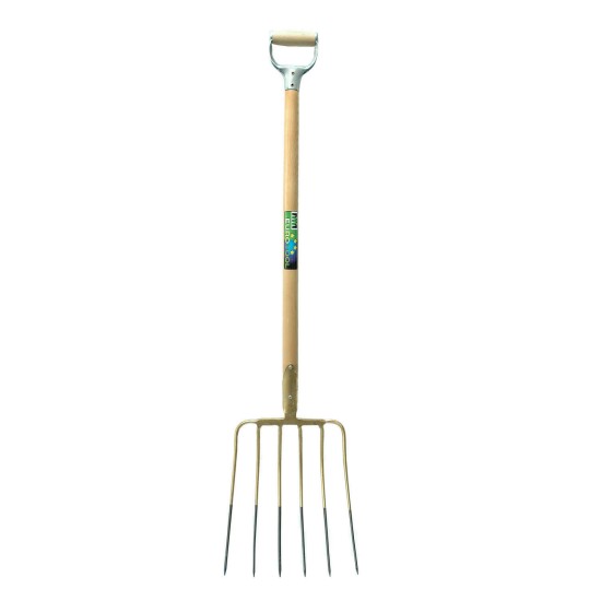 Maisvork 6 tands dul met steel 95cm