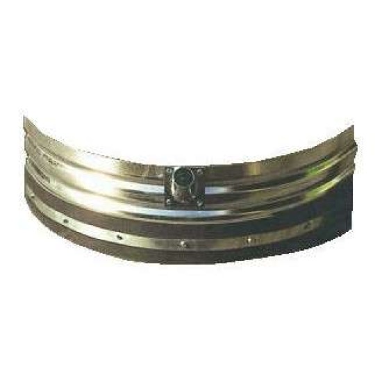 Mestschuif halfrond 60cm met canvasgummi Mestschuif halfrond 60cm met canvasgummi