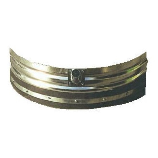 Mestschuif halfrond 60cm met canvasgummi Mestschuif halfrond 60cm met canvasgummi