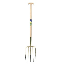 Mestvork 5 tands stift met steel 100cm Mestvork 5 tands stift met steel 100cm