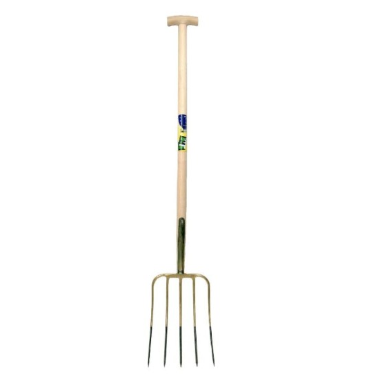 Mestvork 5 tands stift met steel 100cm