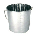 Emmer RVS met hengsel 12.3L Emmer RVS met hengsel 12.3L