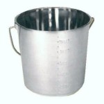 Emmer RVS met hengsel 8.5L Emmer RVS met hengsel 8.5L
