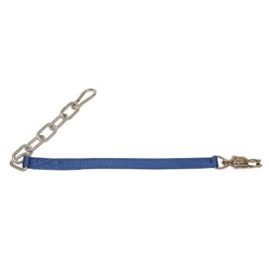 Vastzetlijn nylon met ketting 70cm Vastzetlijn nylon met ketting 70cm