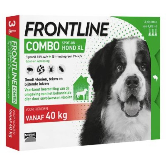 Frontline Combo hond XL >40kg 3 pipet Frontline Combo hond XL >40kg 3 pipet