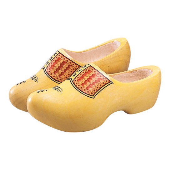 Houten klompen V.V. geel 13CM (maat 19)
