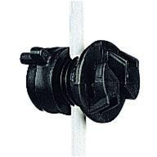 Schroefisolator zwart -paal Ø 4-10MM (20 stuks) Gallagher