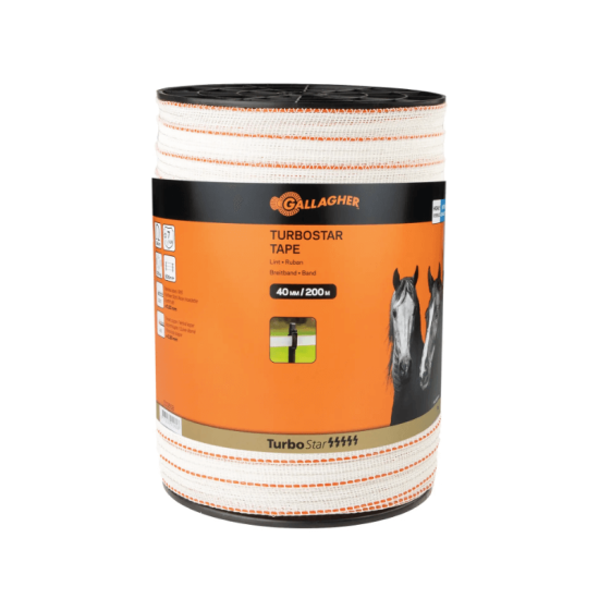 TurboStar lint 40mm 200m wit Gallagher