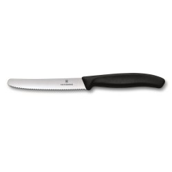 Victorinox tomaten/tafelmes RVS gekarteld zwart