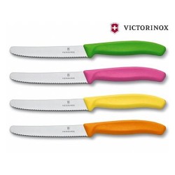 Victorinox tomaten/tafelmes RVS gekarteld zwart