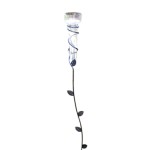 Regenmeter met bladeren steel Regenmeter met bladeren steel