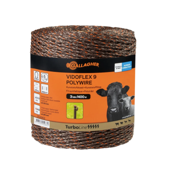 Vidoflex 9 TurboLine Plus Terra 400m Gallagher Vidoflex 9 TurboLine Plus Terra 400m Gallagher