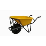Kruiwagen Hummer HDPE 90 liter geel