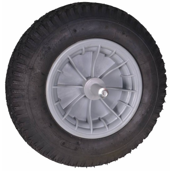 Kruiwagenwiel 400X8 4PLY PVC Kogellager 13CM