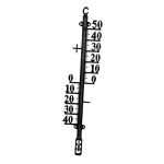 Buitenthermometer metaal zwart