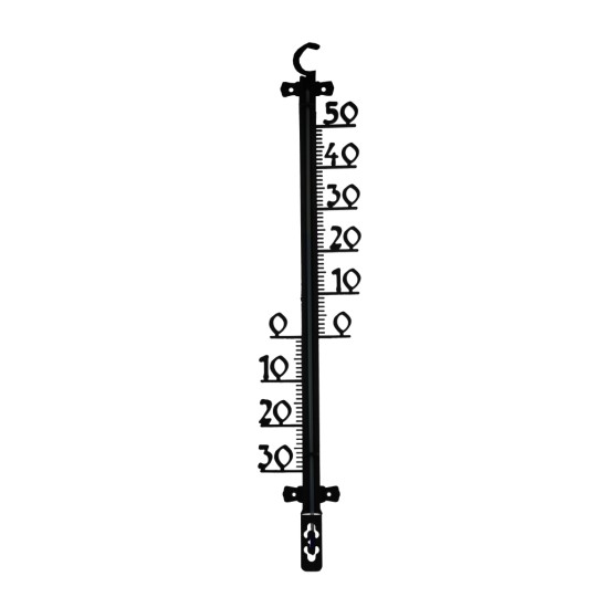 Buitenthermometer 25cm zwart Buitenthermometer 25cm zwart