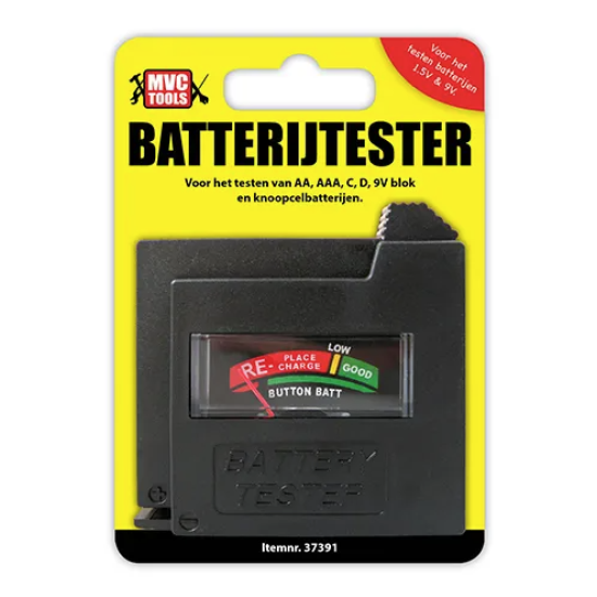 Batterij tester AAA/AA/C/D/9V+KN