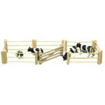 Kids Globe Houten Afrastering 6-delig + Hek 1:32