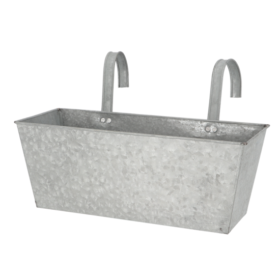 Oud zink balkonbak Esschert Design