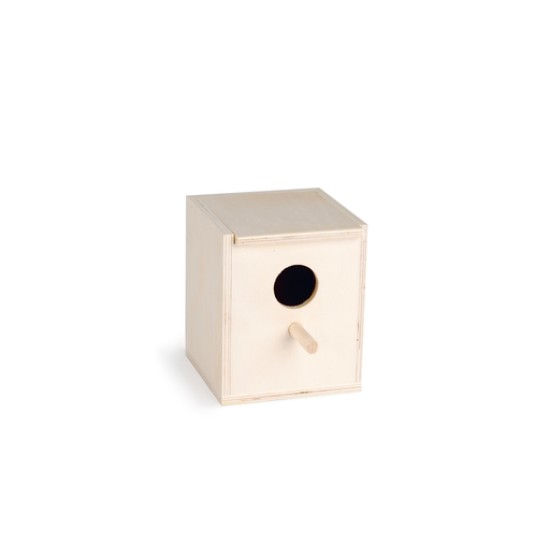 Houten broedkast met gat 10,5cm