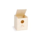 Houten broedkast met gat 10,5cm