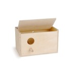 Houten broedkast gat links 24,5cm