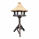 Voederhuis Struis groot zwart riet