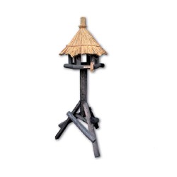 Voederhuis Sperwer zwart riet