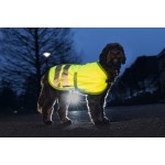 Hondenjas Reflectie Teddie geel 30cm